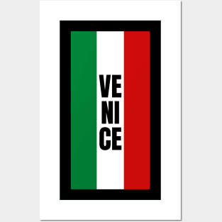 Venice City in Italian Flag Vertical Posters and Art